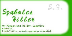 szabolcs hiller business card